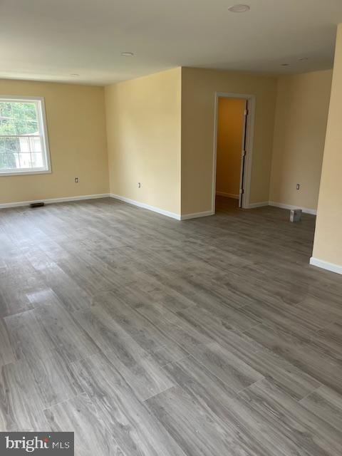 628 W 2nd St, Florence, NJ 08518 - empty room featuring baseboards and wood finished floors