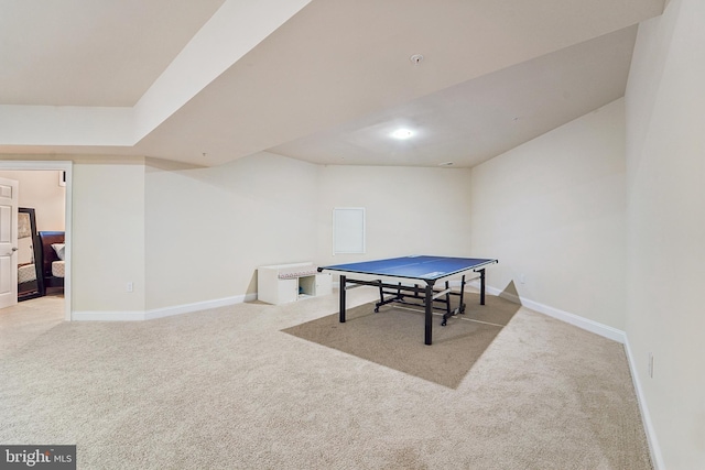 2042 Drovers Ln, Cooksville, MD 21723 - rec room with carpet floors, baseboards, and recessed lighting