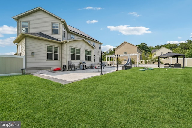 2042 Drovers Ln, Cooksville, MD 21723 - back of house with a gazebo and a patio area