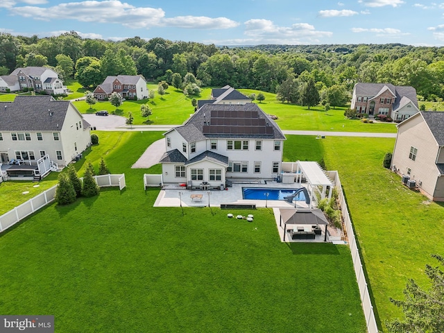 2042 Drovers Ln, Cooksville, MD 21723 - aerial view of residential area with a pool area