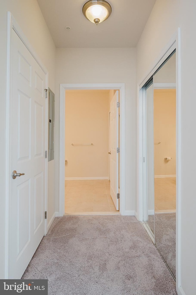 5207 Wyndholme Cir Unit 402, Baltimore, MD 21229 - corridor with baseboards and carpet