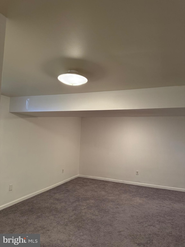 6 Chriswell Ct, Rosedale, MD 21237 - finished below grade area featuring baseboards and dark colored carpet