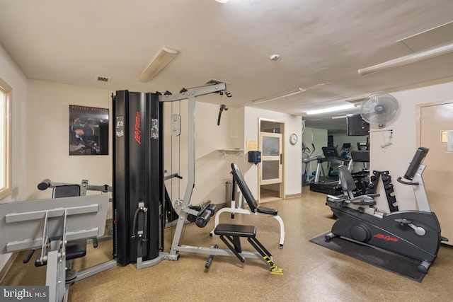 3701 S George Mason Dr Unit 1002N, Falls Church, VA 22041 - workout area with visible vents