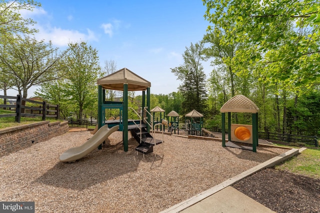 community playground featuring fence