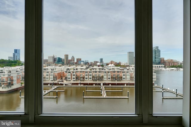 water view with a skyline view