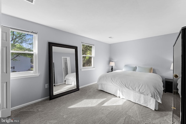 9801 Pulham Rd, Burke, VA 22015 - bedroom featuring carpet floors, multiple windows, baseboards, and visible vents