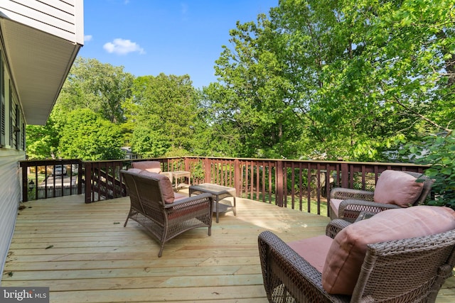 9801 Pulham Rd, Burke, VA 22015 - view of wooden deck