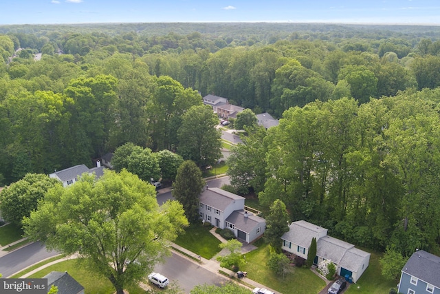 9801 Pulham Rd, Burke, VA 22015 - birds eye view of property featuring a residential view and a view of trees