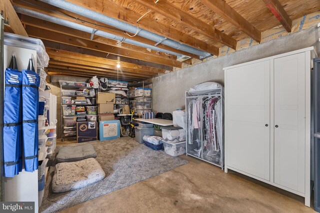 9801 Pulham Rd, Burke, VA 22015 - view of unfinished basement