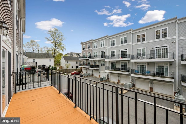 balcony featuring a residential view