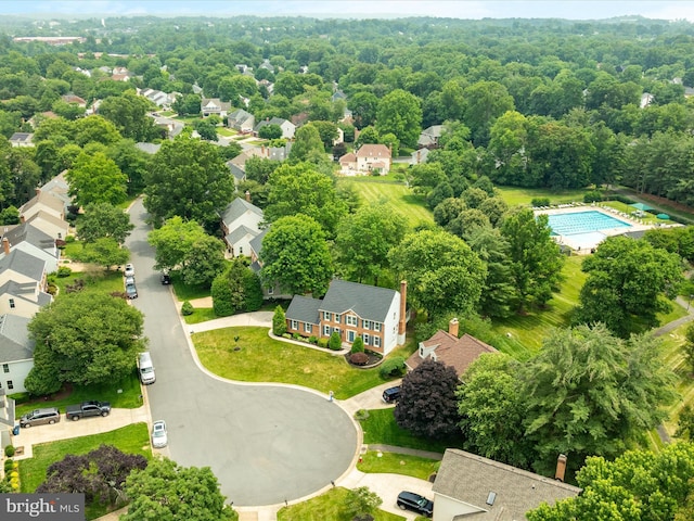 21 Griswold Ct, Sterling, VA 20165 - aerial perspective of suburban area with a pool
