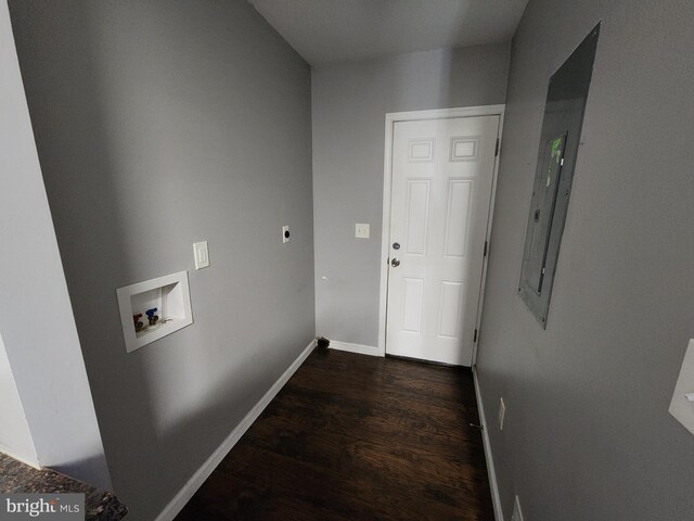 528 N Montford Ave, Baltimore, MD 21205 - interior space with baseboards and dark wood-style flooring