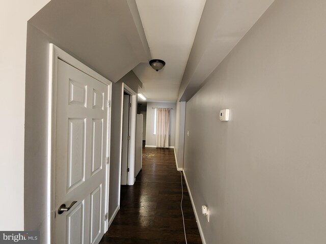 528 N Montford Ave, Baltimore, MD 21205 - hall featuring dark wood-type flooring and baseboards