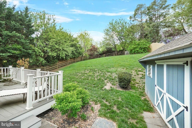 25112 Applecross Ter, Damascus, MD 20872 - view of yard with a wooden deck