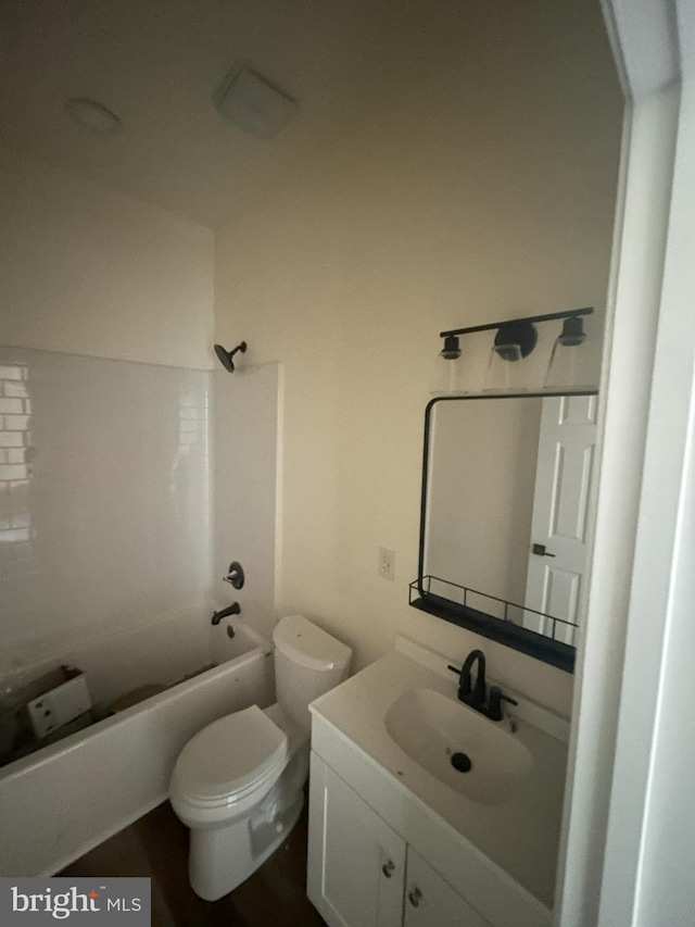 Meadow View Dr, Lost City, WV 26810 - bathroom with vanity, toilet, and shower / tub combination