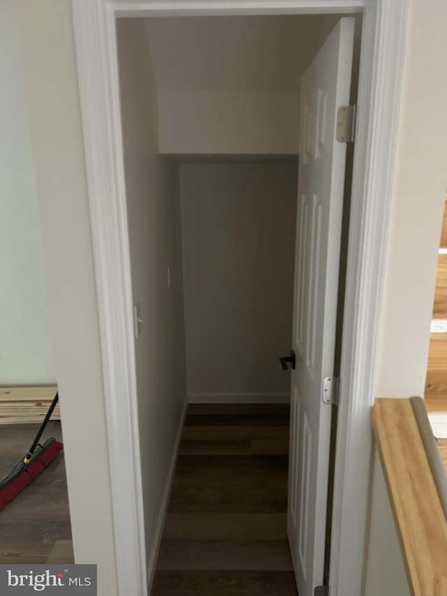 Meadow View Dr, Lost City, WV 26810 - stairs with wood finished floors and baseboards