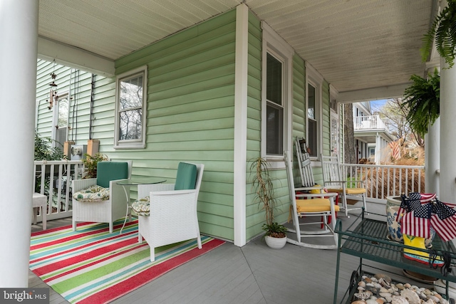 604 6th St, Annapolis, MD 21403 - view of patio / terrace featuring covered porch