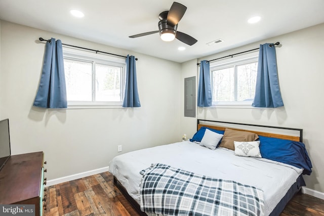45352 Sypher Rd, California, MD 20619 - bedroom with visible vents, multiple windows, and wood finished floors