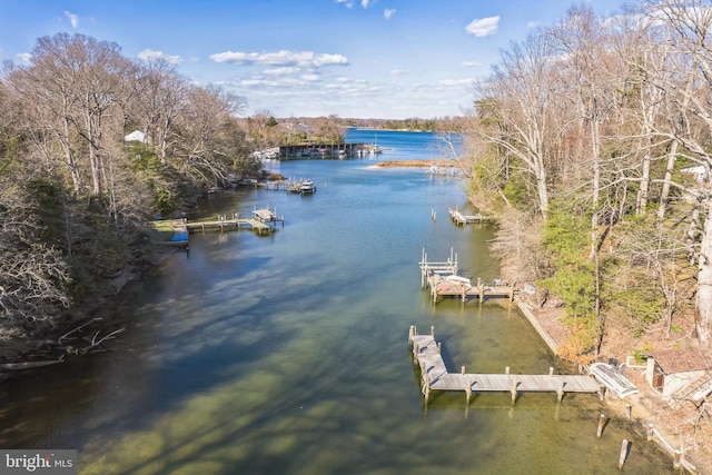 45352 Sypher Rd, California, MD 20619 - property view of water with a boat dock
