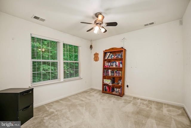 31 Crescent Links Dr, North East, MD 21901 - carpeted spare room featuring visible vents, baseboards, and a ceiling fan