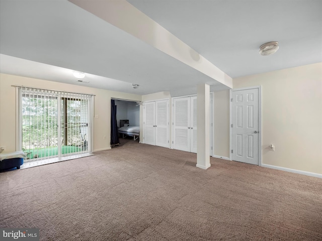 128 Whitman Ln, Inwood, WV 25428 - interior space featuring baseboards, visible vents, and carpet
