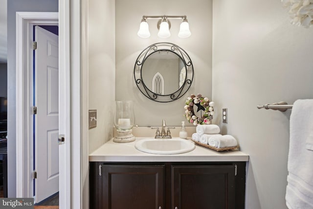 bathroom with vanity