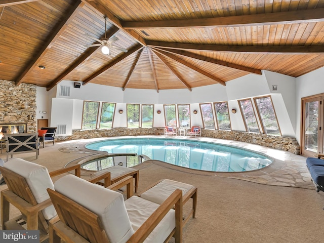 view of indoor pool