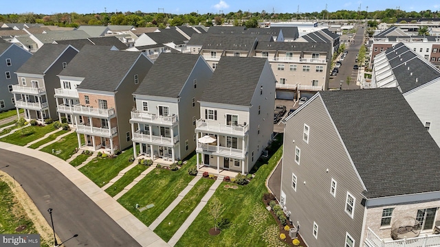 bird's eye view featuring a residential view
