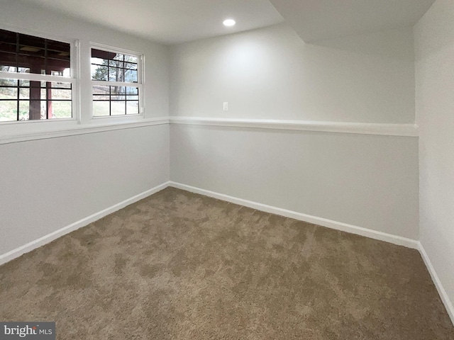 12702 Applecross Dr, Clinton, MD 20735 - empty room featuring baseboards, carpet flooring, and recessed lighting