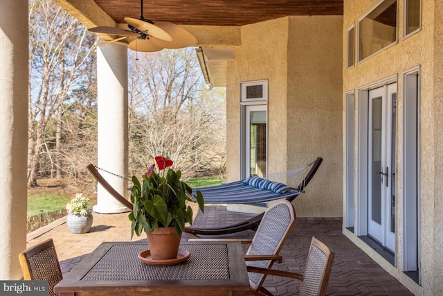 32828 Murray Rd, Frankford, DE 19945 - view of patio with a ceiling fan
