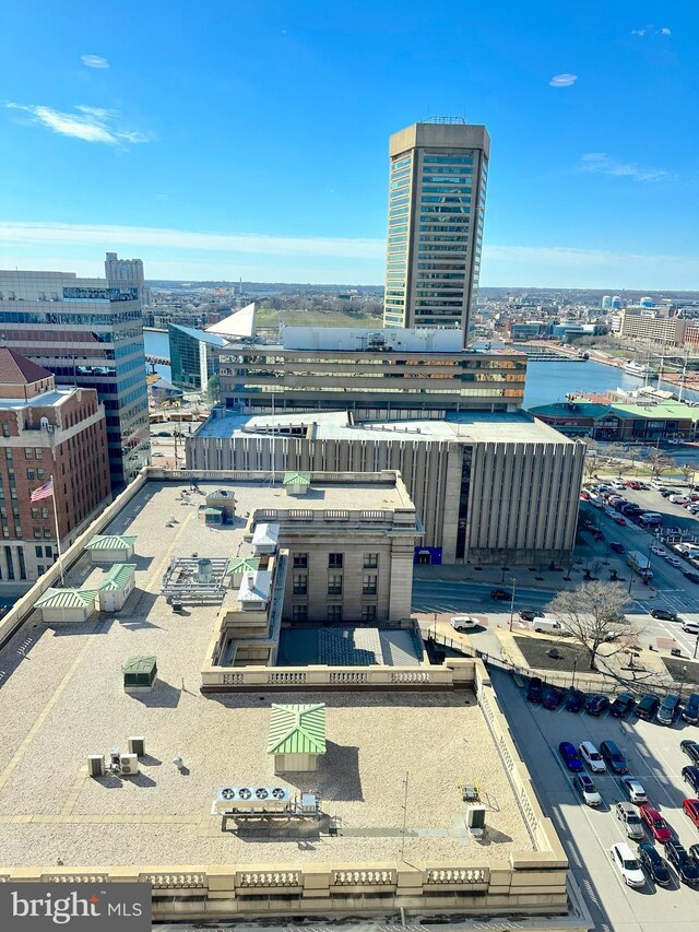 414 Water St Unit 1802, Baltimore, MD 21202 - birds eye view of property with a water view and a view of city