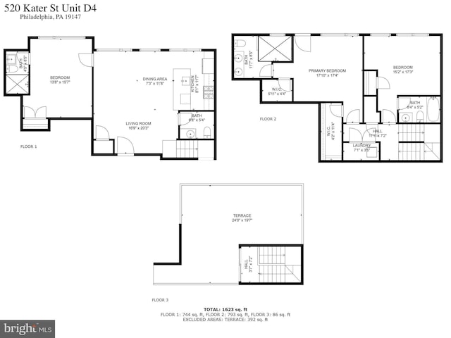 520 Kater St Unit 4, Philadelphia, PA 19147 - floor plan