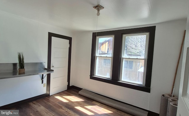 1636 Narrows Rd, Howard, PA 16841 - interior space featuring baseboards and dark wood-style flooring