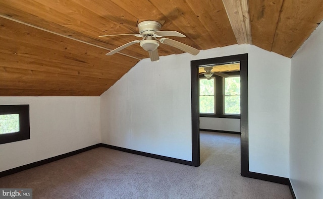 1636 Narrows Rd, Howard, PA 16841 - bonus room featuring baseboards, wood ceiling, and carpet flooring