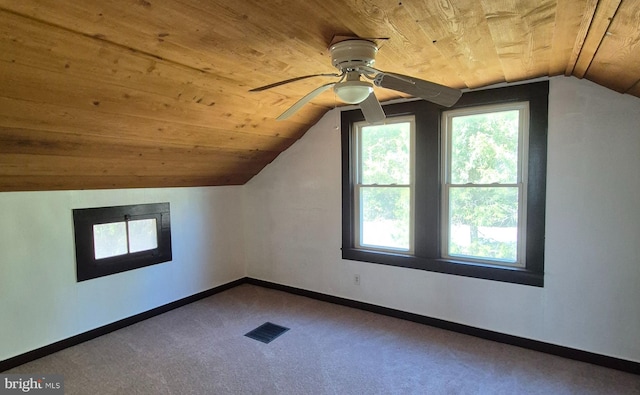1636 Narrows Rd, Howard, PA 16841 - additional living space featuring carpet flooring, baseboards, wood ceiling, ceiling fan, and visible vents