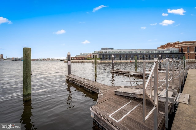 922 Fell St, Baltimore, MD 21231 - view of dock featuring a water view