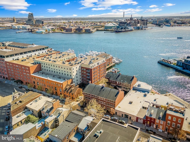 922 Fell St, Baltimore, MD 21231 - bird's eye view with a water view and a city view