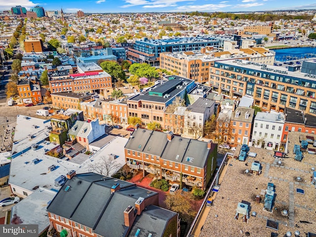 922 Fell St, Baltimore, MD 21231 - birds eye view of property with a city view