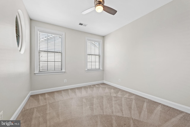 42694 Chisholm, Broadlands, VA 20148 - carpeted spare room featuring baseboards and ceiling fan