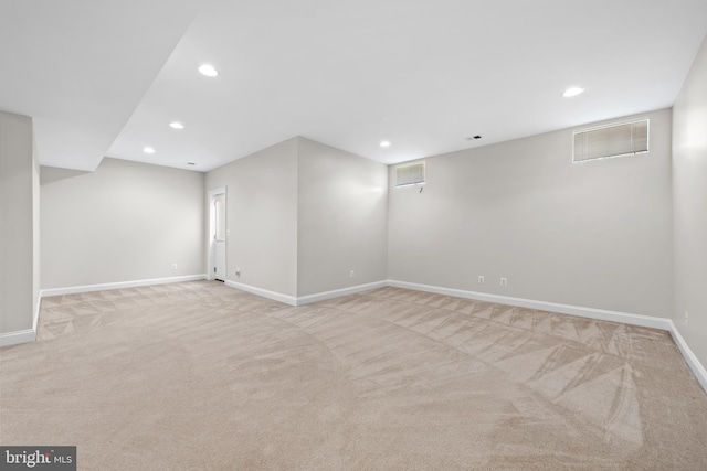 42694 Chisholm, Broadlands, VA 20148 - finished below grade area featuring carpet, baseboards, and recessed lighting