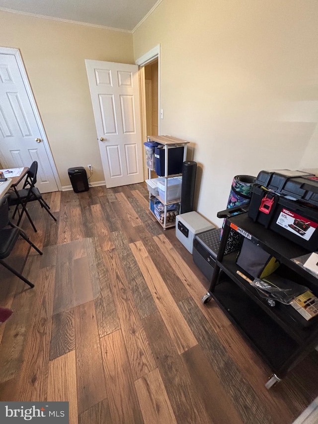 741 Bellevue Ave, Langhorne, PA 19047 - interior space with crown molding and wood finished floors