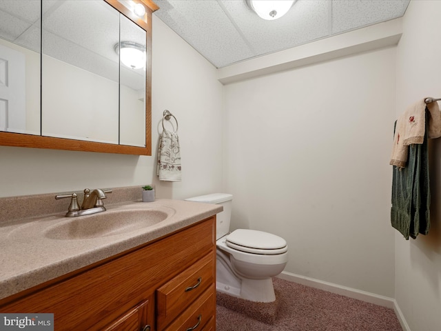 5409 Smith Creek Rd, New Market, VA 22844 - half bath with baseboards, vanity, and toilet
