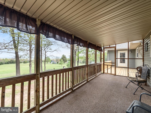 5409 Smith Creek Rd, New Market, VA 22844 - view of unfurnished sunroom