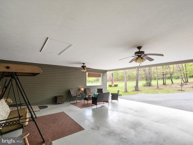 5409 Smith Creek Rd, New Market, VA 22844 - view of patio featuring ceiling fan