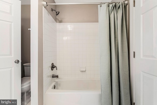 630 Good Shepherd Way, Owings, MD 20736 - bathroom with toilet and shower / bath combo with shower curtain