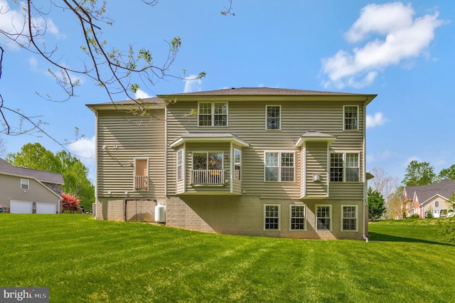 630 Good Shepherd Way, Owings, MD 20736 - rear view of house featuring a yard