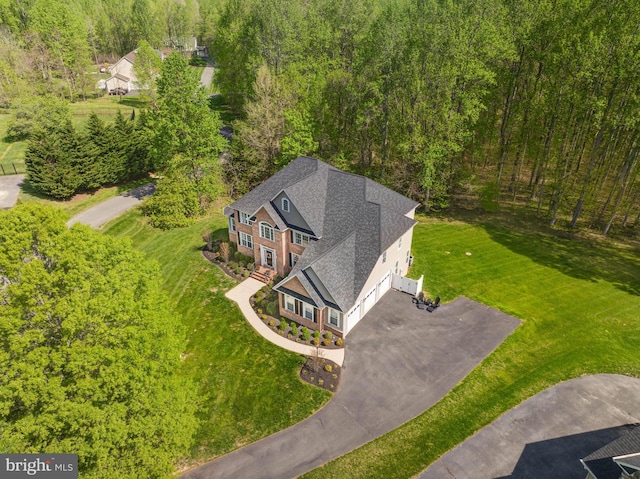 630 Good Shepherd Way, Owings, MD 20736 - bird's eye view with a wooded view