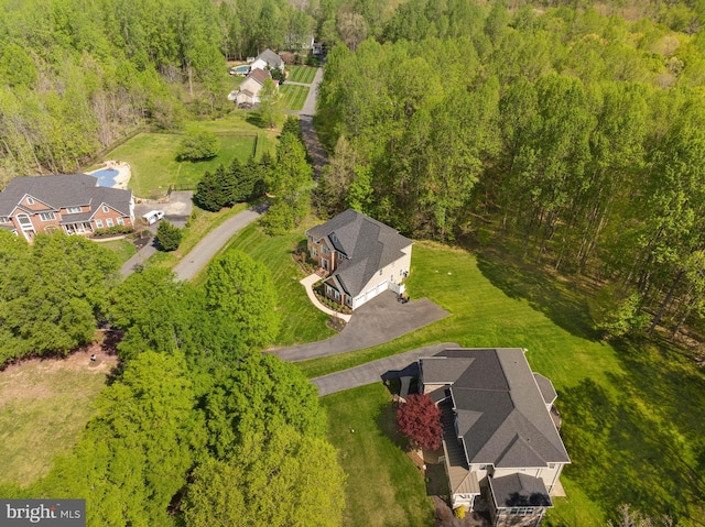 630 Good Shepherd Way, Owings, MD 20736 - aerial view with a wooded view