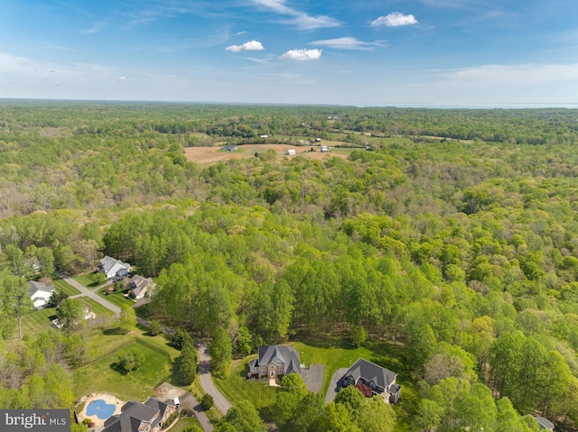 630 Good Shepherd Way, Owings, MD 20736 - birds eye view of property featuring a view of trees