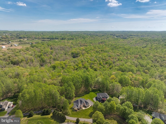630 Good Shepherd Way, Owings, MD 20736 - aerial view with a wooded view